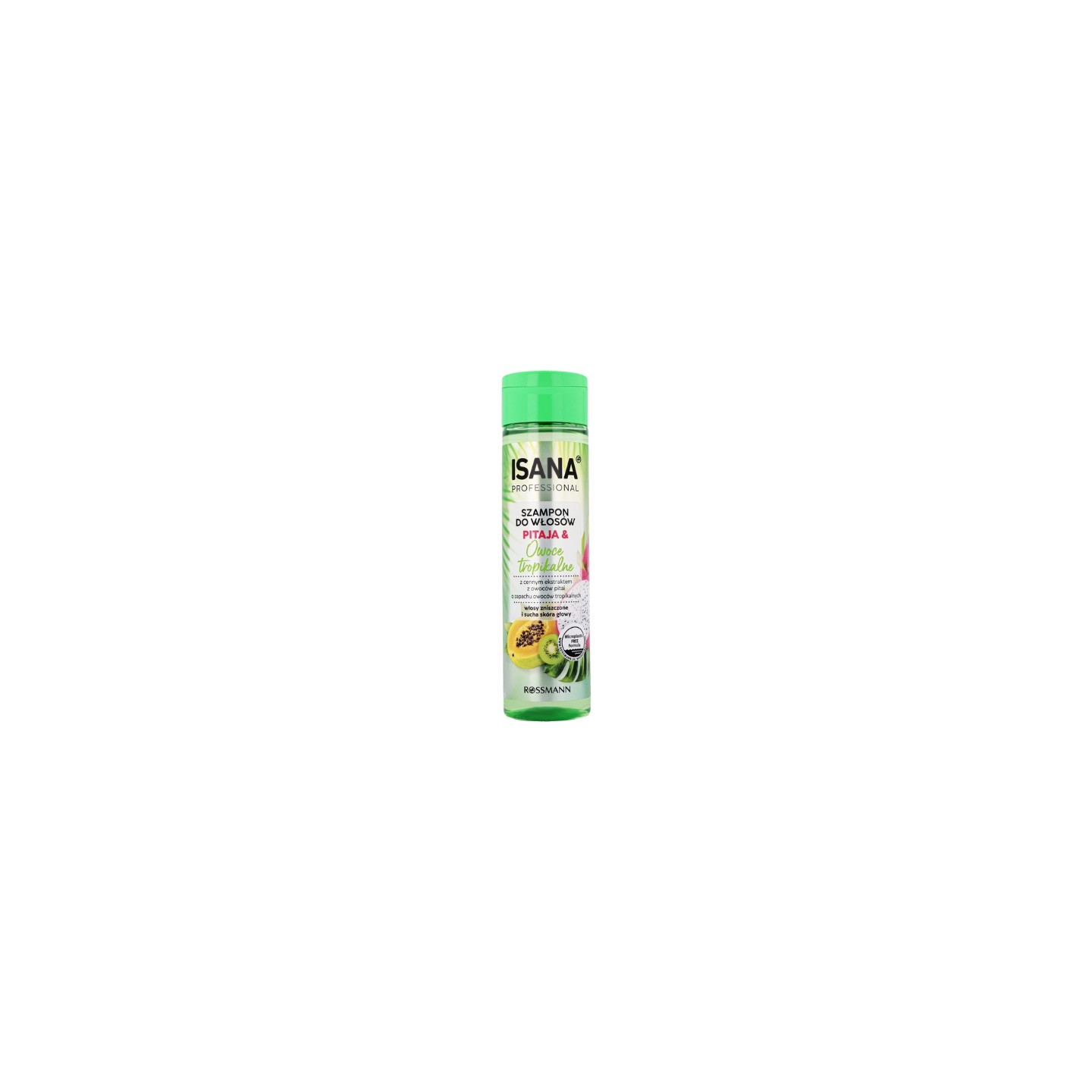 Isana Professional Szampon do włosów zniszczonych i suchej skóry głowy Pitaja i Owoce Tropikalne 250 ml Isana Professional Szampon do włosów zniszczonych i suchej skóry głowy Pitaja i Owoce Tropikalne 250 ml