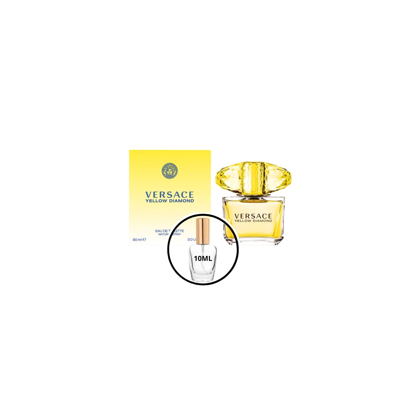 Versace Yellow Diamond Odlewka Wody toaletowej dla kobiet 10 ml Versace Yellow Diamond Odlewka Wody toaletowej dla kobiet 10 ml