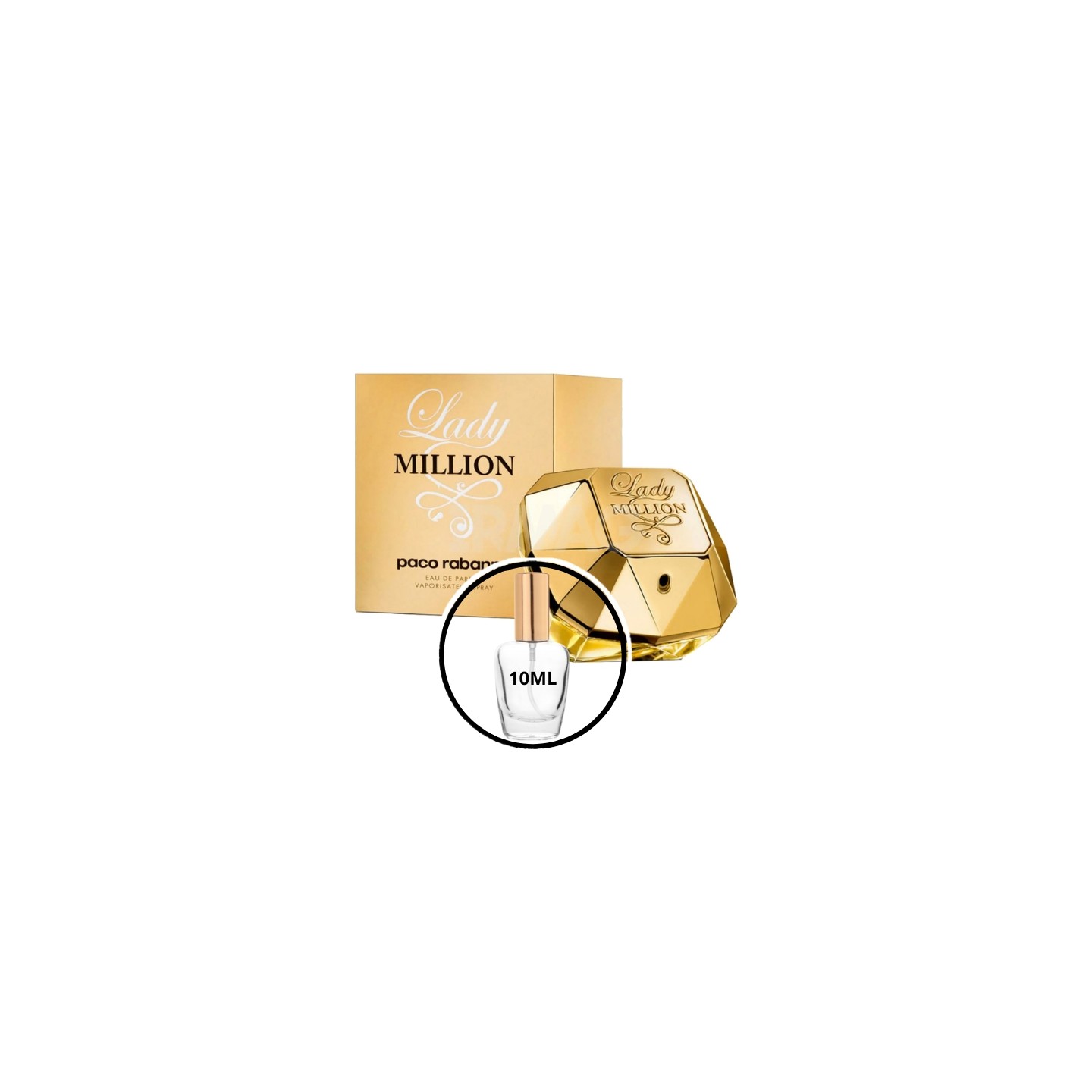 Paco Rabanne Lady Milion Odlewka Wody perfumowanej dla kobiet 10 ml Paco Rabanne Lady Milion Odlewka Wody perfumowanej dla kobiet 10 ml