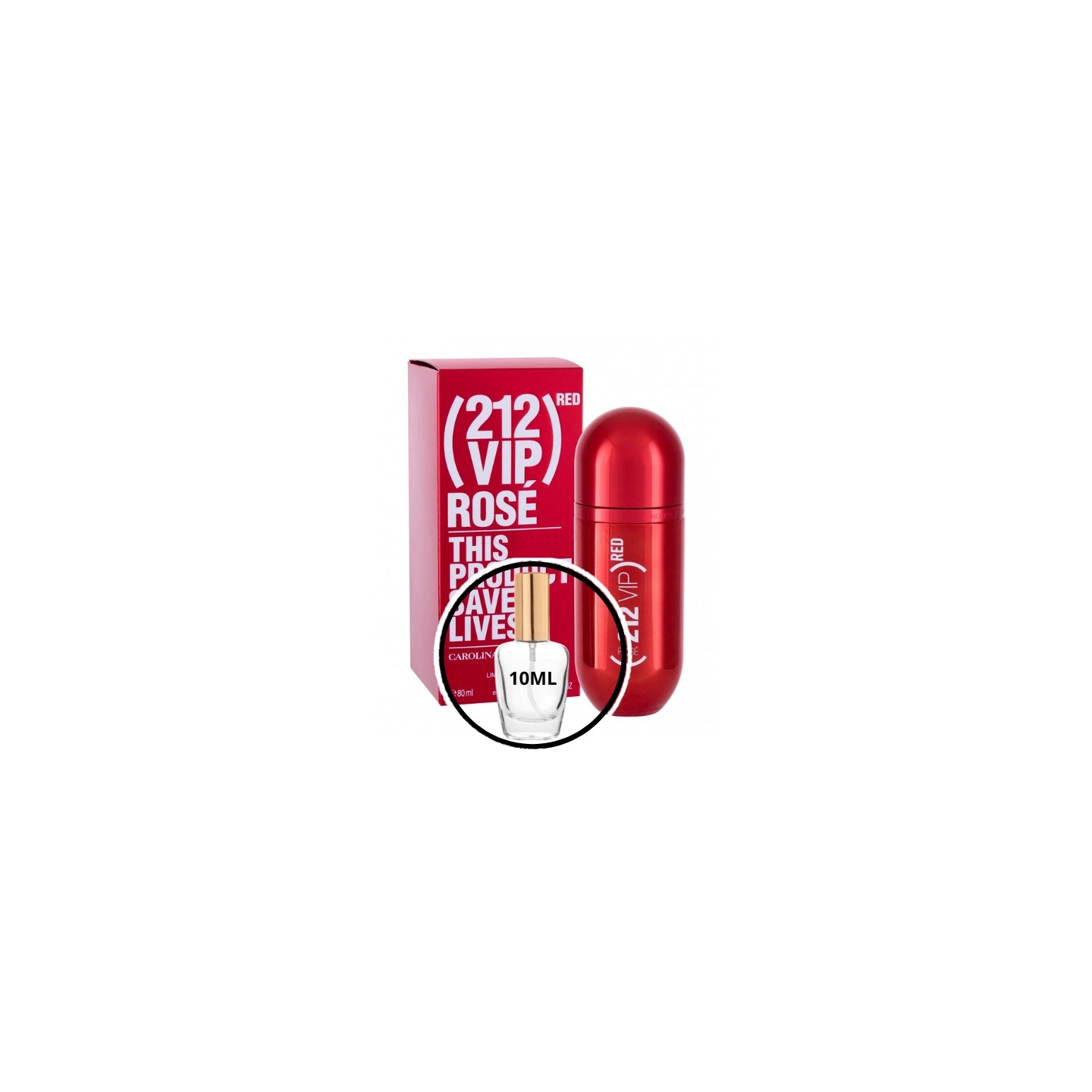 Carolina Herrera 212 VIP Rose Red Odlewka Wody perfumowanej dla kobiet 10 ml Carolina Herrera 212 VIP Rose Red Odlewka Wody perfumowanej dla kobiet 10 ml