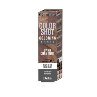 Delia Toner do włosów CAMELEO Color Shot Dark Chestnut 60 ml Delia Toner do włosów CAMELEO Color Shot Dark Chestnut 60 ml