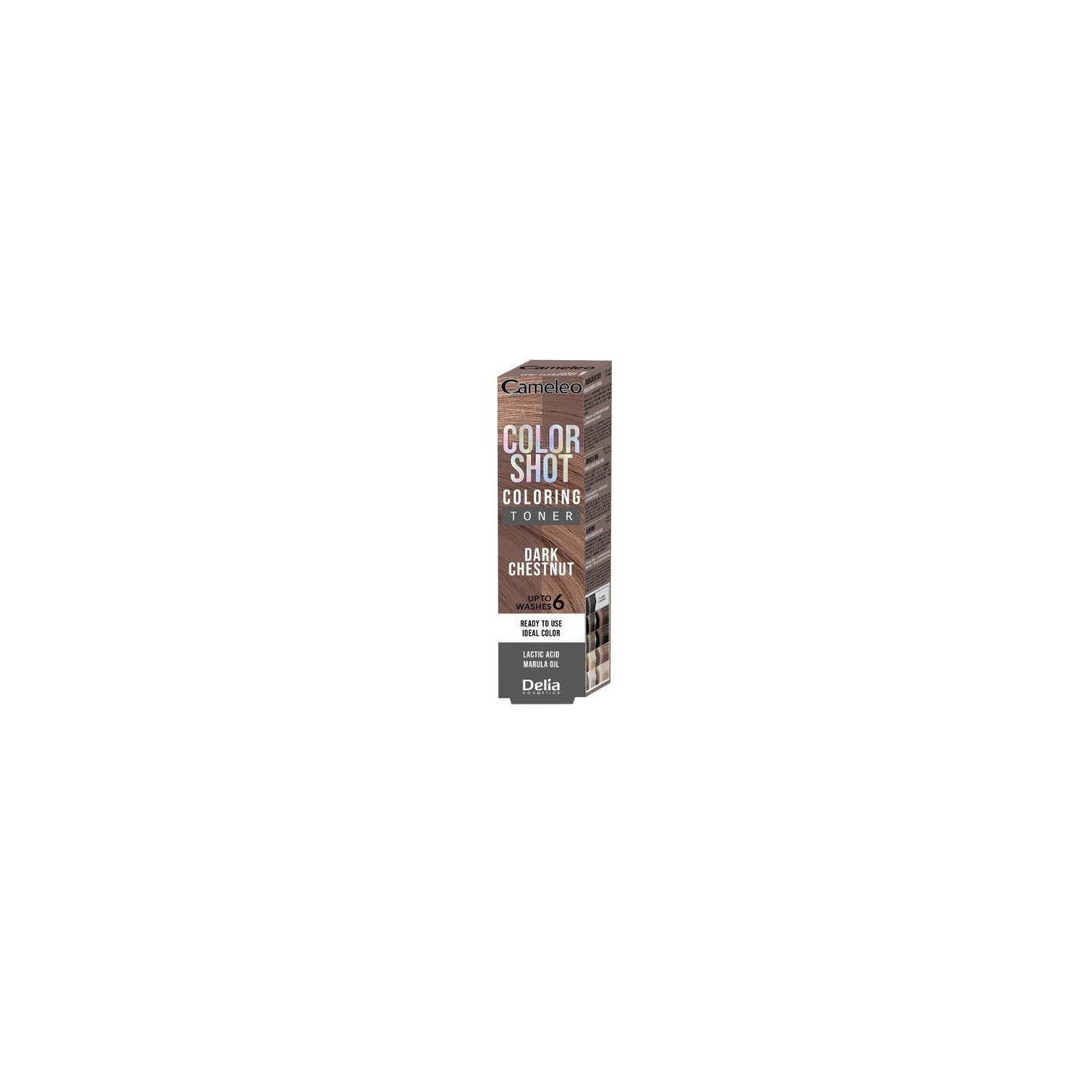 Delia Toner do włosów CAMELEO Color Shot Dark Chestnut 60 ml Delia Toner do włosów CAMELEO Color Shot Dark Chestnut 60 ml