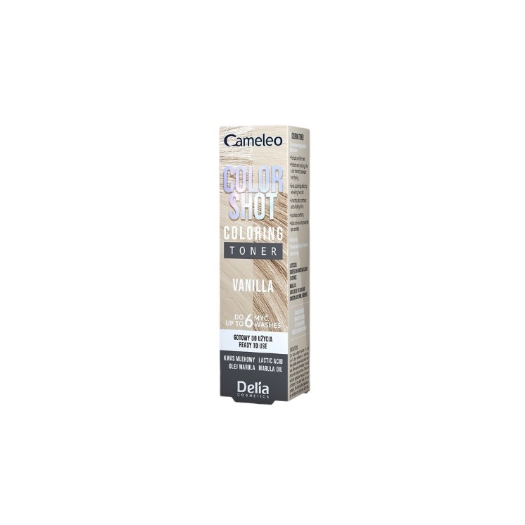 Delia Toner do włosów CAMELEO Color Shot Vanilla 60 ml Delia Toner do włosów CAMELEO Color Shot Vanilla 60 ml