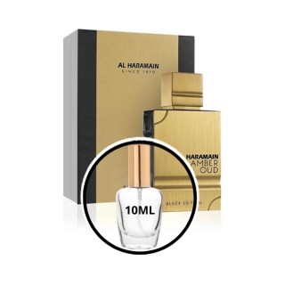 Al Haramain Amber Oud Black Edition Odlewka Wody perfumowanej dla kobiet i mężczyzn 10 ml Al Haramain Amber Oud Black Edition Odlewka Wody perfumowanej dla kobiet i mężczyzn 10 ml