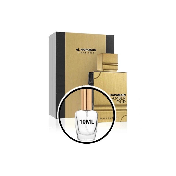 Al Haramain Amber Oud Black Edition Odlewka Wody perfumowanej dla kobiet i mężczyzn 10 ml Al Haramain Amber Oud Black Edition Odlewka Wody perfumowanej dla kobiet i mężczyzn 10 ml