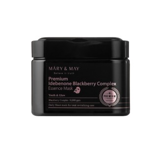 Mary&May Premium Idebenone Blackberry Complex Essence Mask Set of 20 Face Masks Mary&May Premium Idebenone Blackberry Complex Essence Mask Set of 20 Face Masks