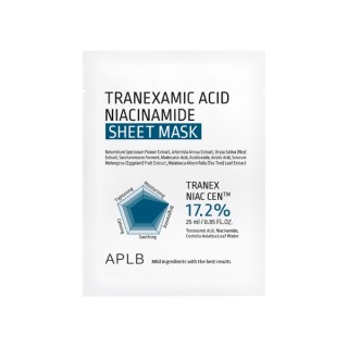 APLB Tranexamic Acid Niacinamide Sheet Mask Brightening and Moisturizing Face Sheet Mask 1 pc 25 ml APLB Tranexamic Acid Niacinamide Sheet Mask Brightening and Moisturizing Face Sheet Mask 1 pc 25 ml