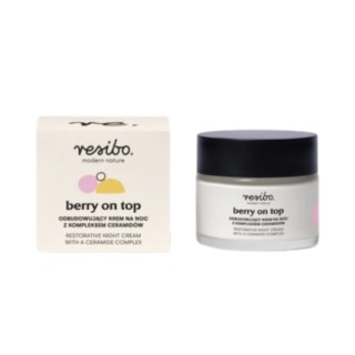 Resibo Berry On Top odbudowujący Krem na noc z kompleksem ceramidów 50 ml Resibo Berry On Top odbudowujący Krem na noc z kompleksem ceramidów 50 ml