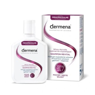 Dermena Revital Szampon hamujący menopauzalne wypadanie włosów 200 ml Dermena Revital Szampon hamujący menopauzalne wypadanie włosów 200 ml