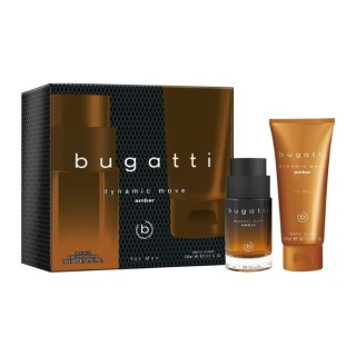 Bugatti Zestaw prezentowy: Woda toaletowa dla mężczyzn 100 ml + Żel pod prysznic 200 ml Dynamic Move Amber Bugatti Zestaw prezentowy: Woda toaletowa dla mężczyzn 100 ml + Żel pod prysznic 200 ml Dynamic Move Amber