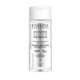 Eveline Niacinamide Super Pre-Needles Effervescent Refreshing Meso-Tonic for the Face 150 ml Eveline Niacinamide Super Pre-Needles Effervescent Refreshing Meso-Tonic for the Face 150 ml