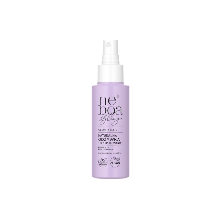 Neboa Styling Glossy Hair naturalna Odżywka w spray'u bez spłukiwania ułatwiająca rozczesywanie 100 ml Neboa Styling Glossy Hair naturalna Odżywka w spray'u bez spłukiwania ułatwiająca rozczesywanie 100 ml