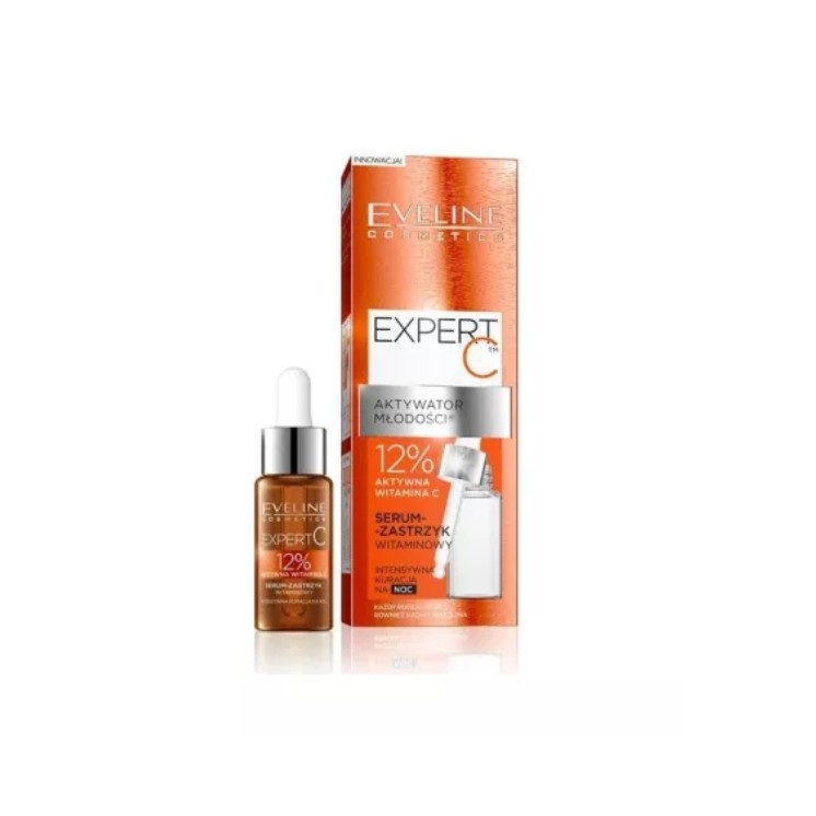 Eveline Expert C Serum - Vitamin Injection for the Face at Night 18 ml