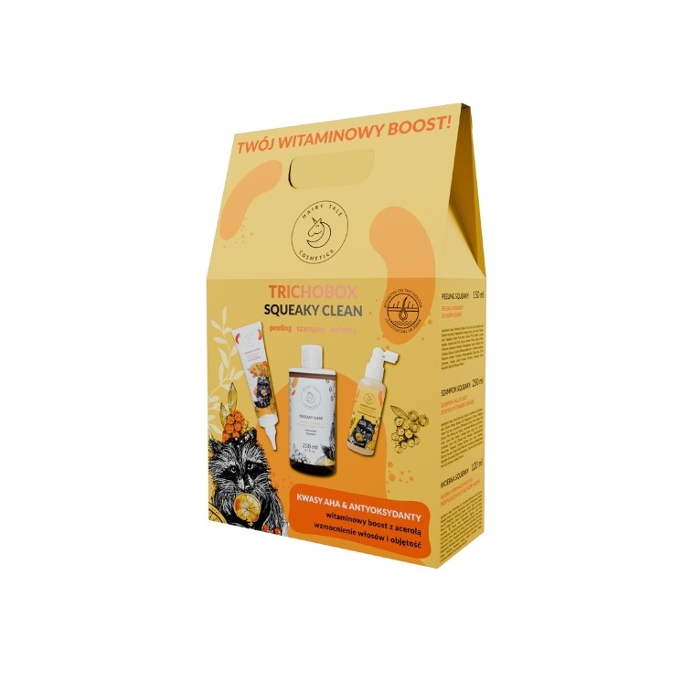 Hairy Tale Squeaky Clean Trichobox Set: Peeling 150ml + Shampoo 250ml + Lotion 120ml