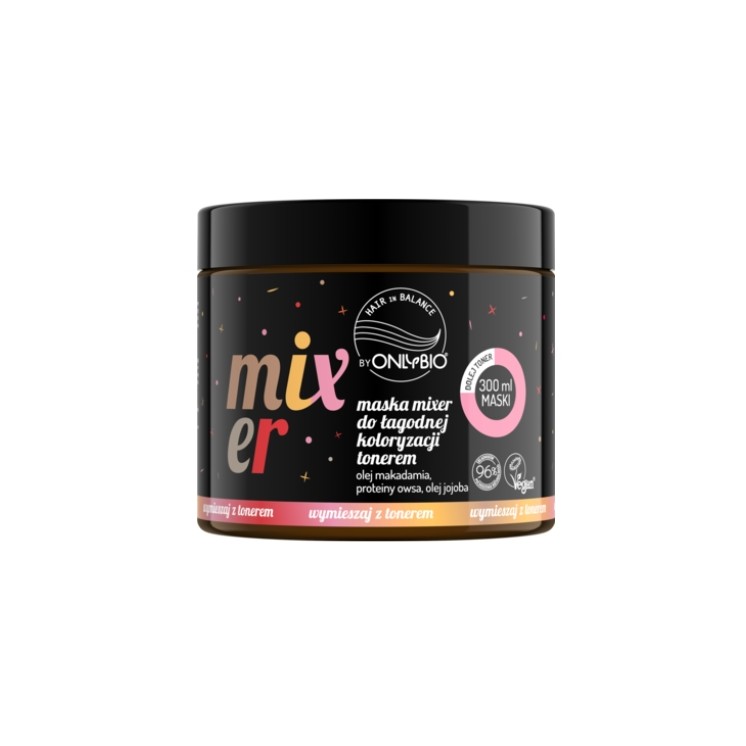 OnlyBio Hair in Balance Mixer Mask for Gentle Hair Coloring with Toner Christmas Edition 300 ml