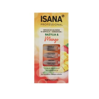 Isana Professional Serum do włosów w ampułkach Bazylia & Mango 7x3ml