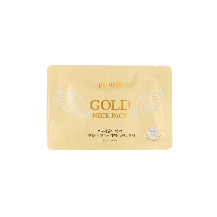Petitfee Gold Neck Pack Firming hydro Gel Neck Sheet Mask 10g