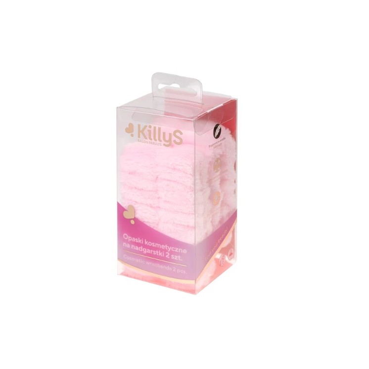 KillyS Opaski kosmetyczne na nadgarstki Mix kolorów 2 sztuki