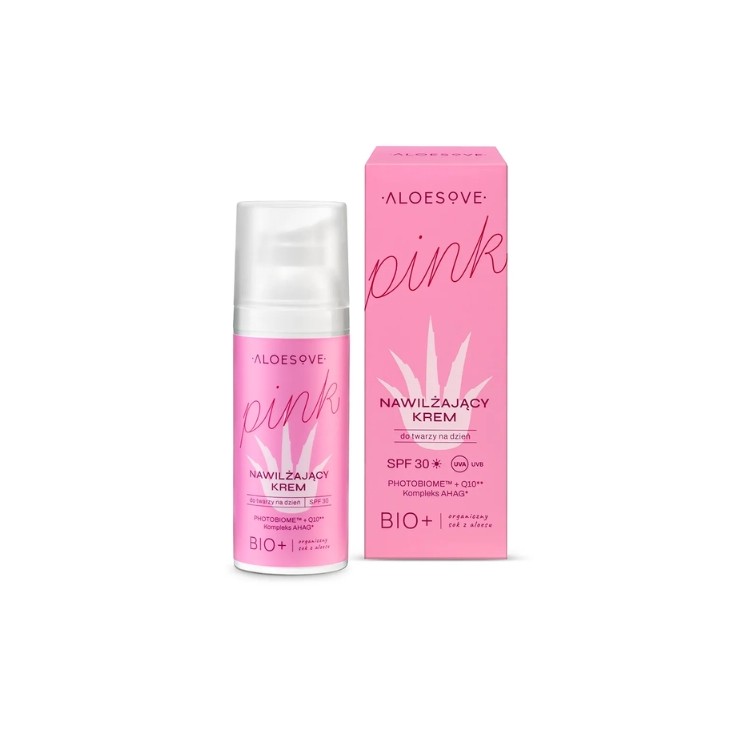 Aloesove Pink nawilżający Krem do twarzy na dzień SPF30 50 ml