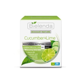 Bielenda Cucumber & Lime Moisturizing and Mattifying Day/Night Face Cream 50 ml