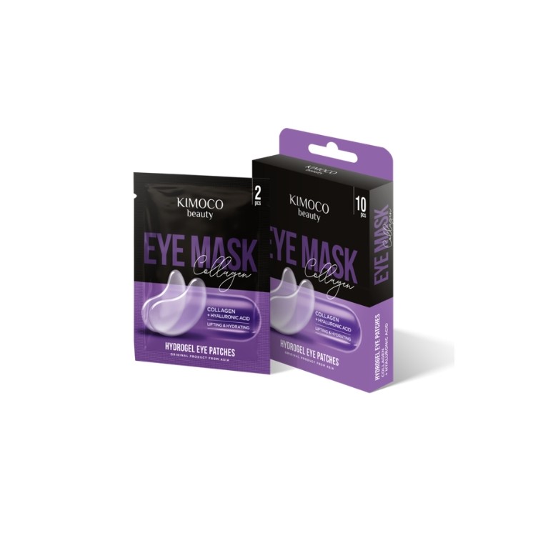 Kimoco Beauty Collagen Lifting and Moisturizing Eye Patches with Collagen and Hyaluronic Acid 10 pcs.