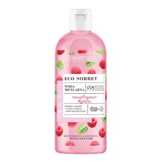 Bielenda ECO SORBET Moisturizing and soothing micellar water Raspberry 500 ml