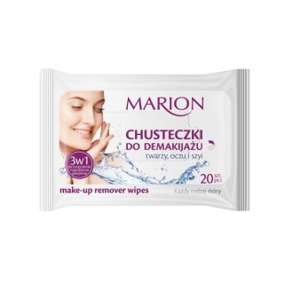 Marion 3in1 Makeup Removal Wipes for all skin types 20 pieces