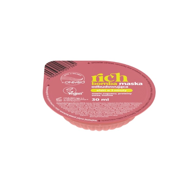 ONLYBIO Hair in Balance Rich Bomba Maska odbudowująca do włosów 30 ml