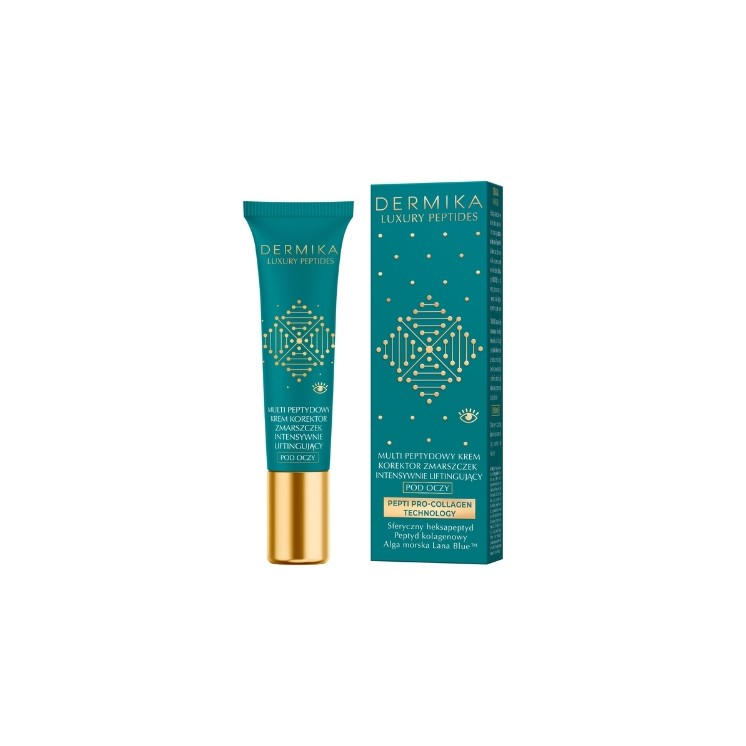 Dermika Luxury Peptides Multi-Peptide Eye Cream Intensively Smoothing Wrinkles 15 ml
