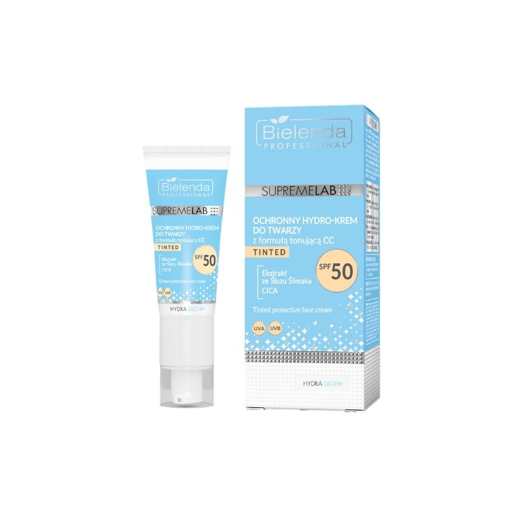 Bielenda Professional SUPREMELAB Hydra Glow Protective Hydro -Face Cream with CC Formula SPF50 40 ml
