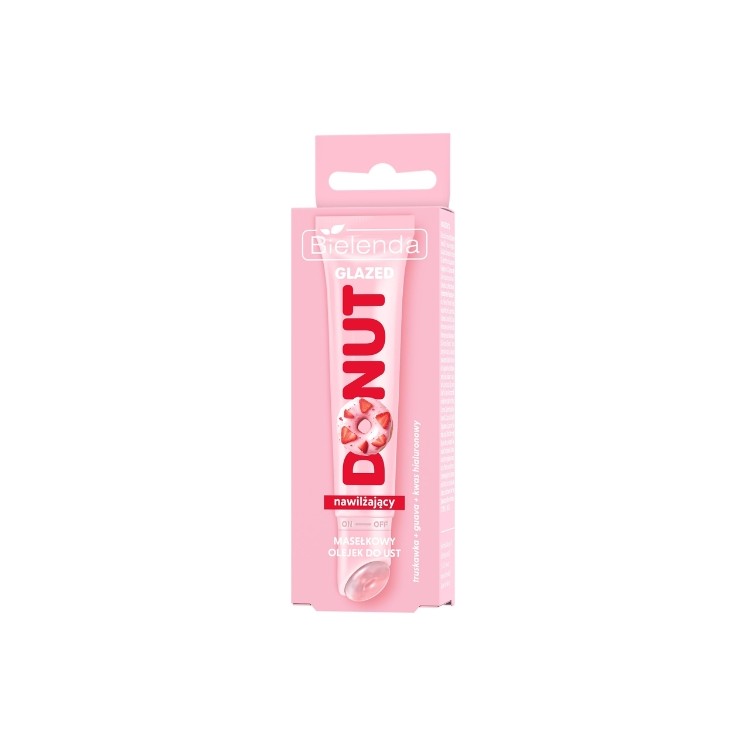 Bielenda Glazed Donut Butter Lip Oil Guava + Strawberry + Hyaluronic Acid 10 g