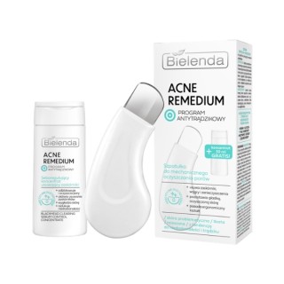 Bielenda Acne Remedium Set: Spatula and Sebo-Regulating Face Serum 30 ml