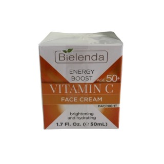 Bielenda Energy Boost rozjaśniający Krem do twarzy 50+ 50 ml