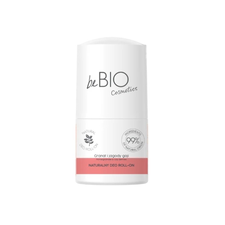 BeBio Cosmetics naturalny Dezodorant roll-on Granat i Jagody Goji 50 ml