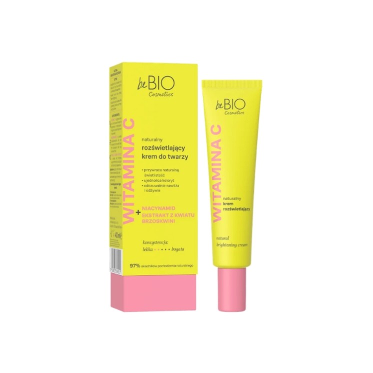 BeBio Cosmetics Vitamina C naturalny rozświetlający Krem do twarzy 40 ml