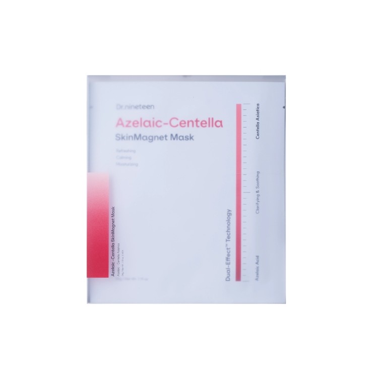 Dr.nineteen Azelaic-Centella Skin Magnet Mask Zestaw regenerujących Masek hydrożelowych  4x34g