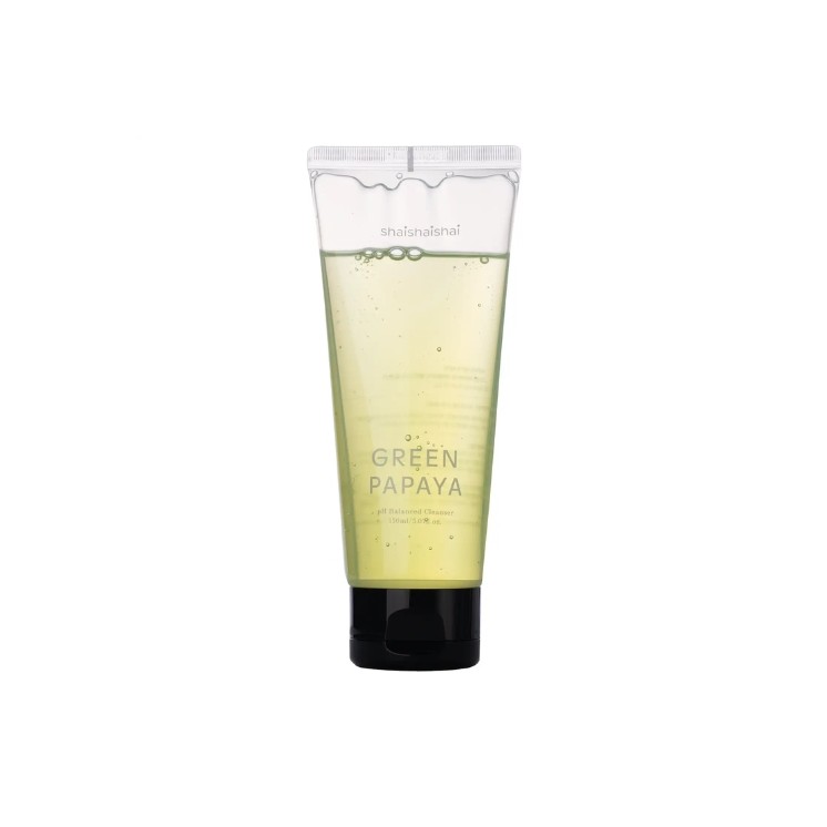 Shaishaishai Green Papaya pH Balanced Cleanser Facial Wash Gel 150 ml