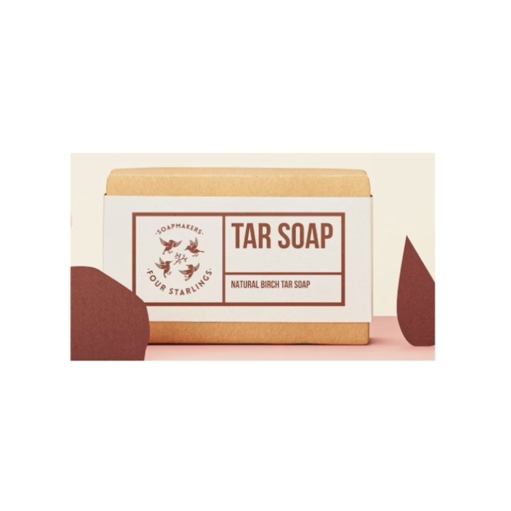 Mydlarnia Cztery Szpaki natural soap for skin problems Birch tar 110 g