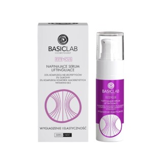 BasicLab Esteticus napinające Serum liftingujące do twarzy z 25% Kompleksem Neuropeptydów 30 ml
