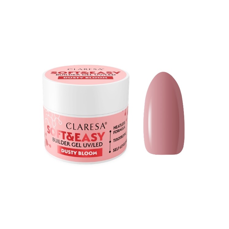 Claresa Soft & Easy Żel budujący do paznokci Dusty Bloom 45 g