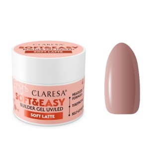 Claresa Soft & Easy Żel budujący do paznokci Soft Latte 45 g