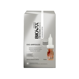 L'biotica Biovax Trychologic Exo-Ampoules Advanced Detox Detoxifying Treatment 7 pcs x 5 ml