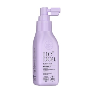 Neboa Styling Glossy Hair naturalny Spray wygładzający przeciw elektryzowaniu się włosów 100 ml