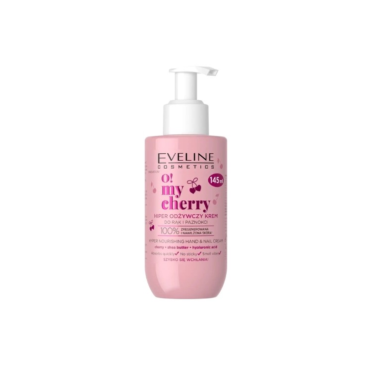 Eveline O! My Cherry Hiper odżywczy Krem do rąk i paznokci 145 ml