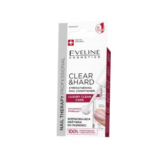 Eveline Professional Nail Therapy Clear & Hard Strengthening Nail Conditioner 12 ml