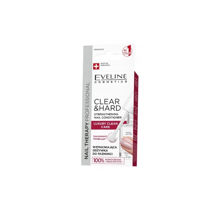 Eveline Professional Nail Therapy Clear & Hard Strengthening Nail Conditioner 12 ml