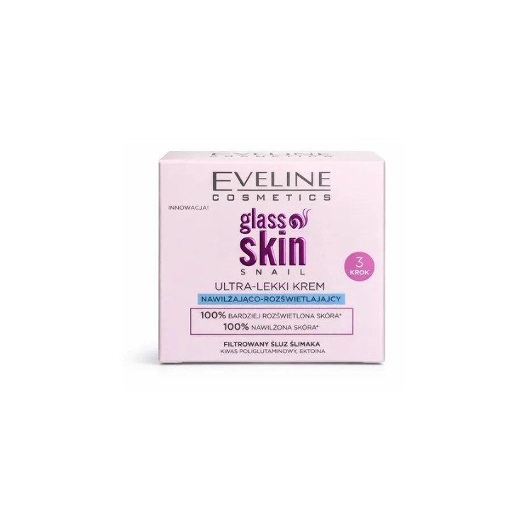 Eveline Glass Skin ultra light, moisturizing face cream-gel 50 ml