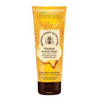 Bielenda MANUKA HONEY NUTRI ELIXIR Cleansing and moisturizing facial cleansing foam 175 g