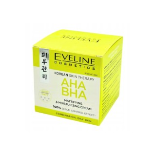 Eveline Korean Therapy Mattifying and Moisturizing Face Cream with AHA and BHA Acids 50 ml