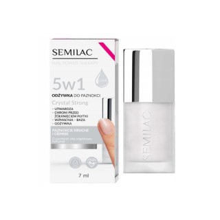Semilac Nail Power Therapy 5w1 Odżywka do paznokci zkruchych i cienkich Crystal Strong  7 ml